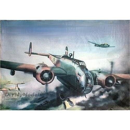 DIYMyModeI UK Hampden MK1 fighter DIY Handcraft Paper Model KIT Handmade Toy Puzzles Gift Movie props