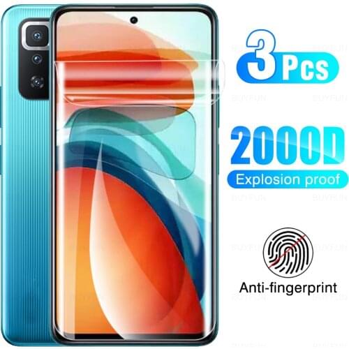 3Pcs Hydrogel Film Not Glass For Xiaomi Poco X3 GT On Xiame Pocophone x3 X3GT POCOX3 Protector Protective Screen Full Cover Film