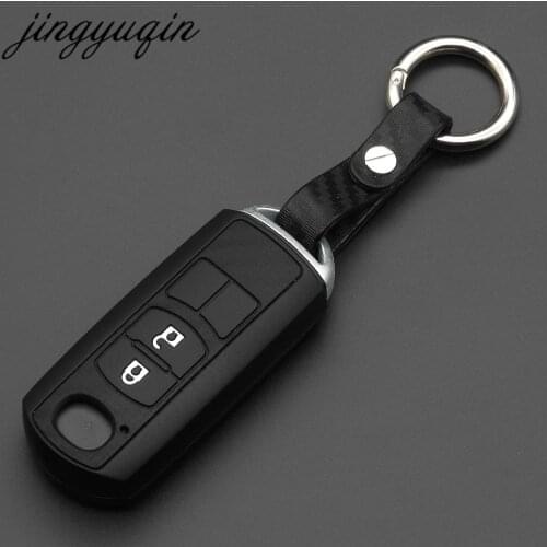 Jingyuqin 10X SILICONE CARBON CAR KEY COVER FOR Mazda CX-5 /CX5 Atenza CX-7 CX-9 MX5 KEY CASE FOR CAR INTERIOR ACCESSORIES