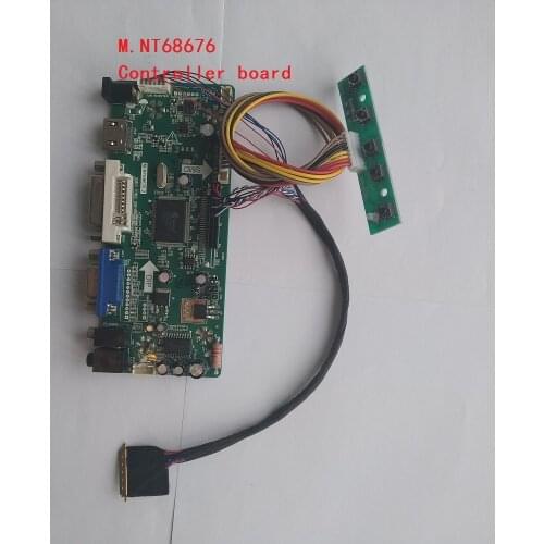 M.NT68676 Controller board Kit HDMI DVI LCD VGA LED DIY 40pin for 1366X768 LP156WH3(TL)(L3)/(TL)(M1) 15.6" Screen Panel