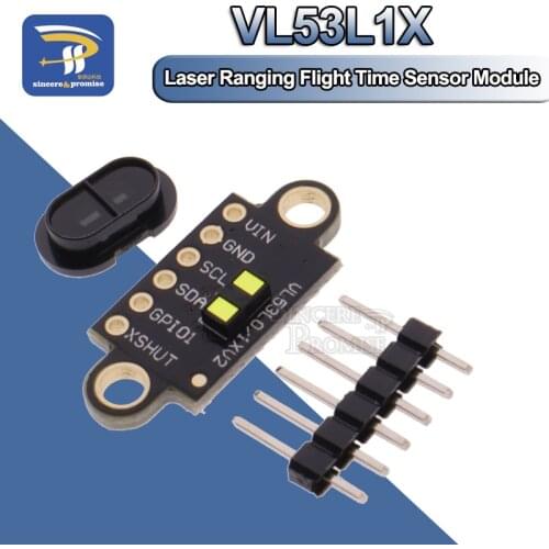 VL53L1X Laser Ranging Flight Time Sensor Module 3V-5V Distance 400cm Measurement Extension Board Module For Arduino