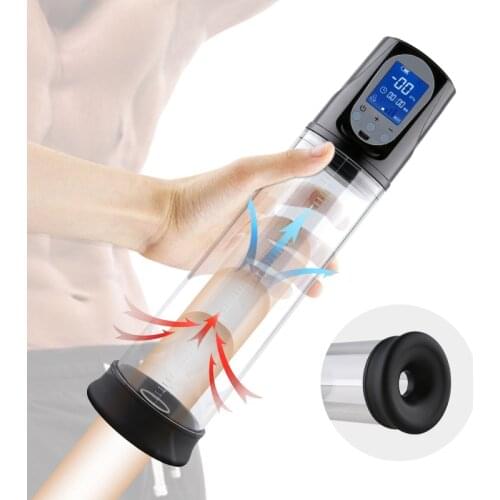 Penis Pump Vacuum Pump Penis Extender Enlargement Erection Exerciser Trainer Dick Prolong Enhancer Erotic Sex Toys for Men