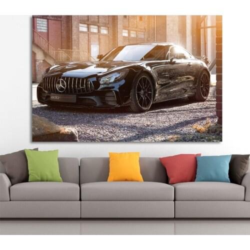 Supercar A M G Performance Sports Car Wall Art Posters Canvas Prints For Home Decor