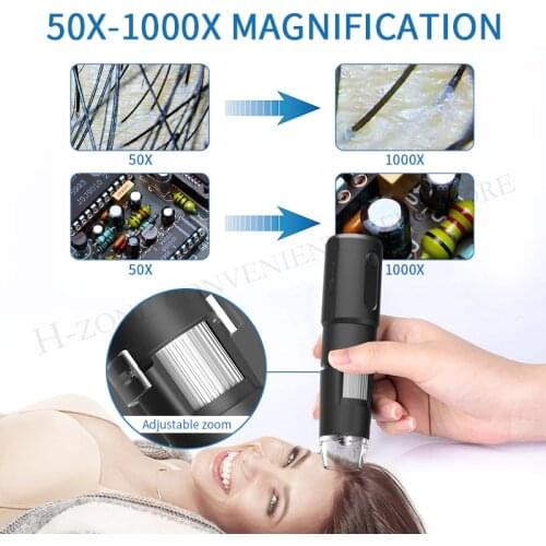 Newest WIFI wireless portable 100 times zoom Digital 50X -1000x Microscope Magnifier Camera for Android ios iPhone iPad