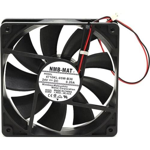 Original 4710KL-05W-B30 24V 0.2A 12CM 12025 inverter cooling fan