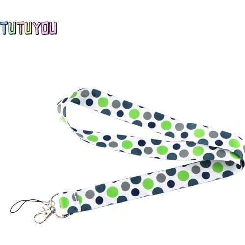 PC3112 Simple Dots Creative Lanyard Badge ID Lanyards Mobile Phone Rope Key Lanyard Neck Straps Accessories