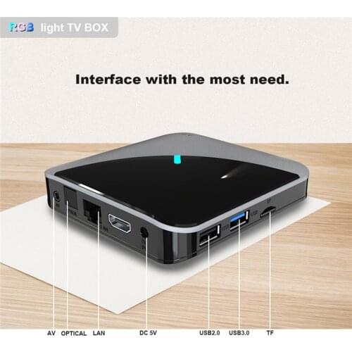 2021 A95X F3 Air 8K RGB Light Smart TV Box Amlogic S905X3 Android 9.0 4GB 64GB Plex media server Support BT Youtube Set Top Box