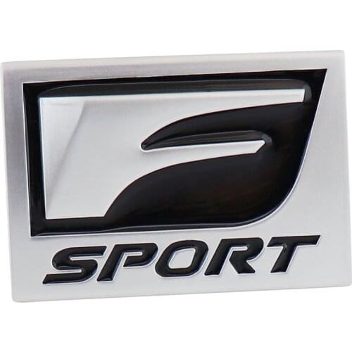 Silver Black F-SPORT for IS250 IS350 Fender Trunk Emblem Badge Sticker
