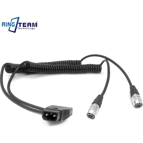 1 To 2) Spiral Coiled Power Cable D-Tap To Hirose 4 Pin Connector For ZOOM F8 F4 Sound Equipment Device 688 633