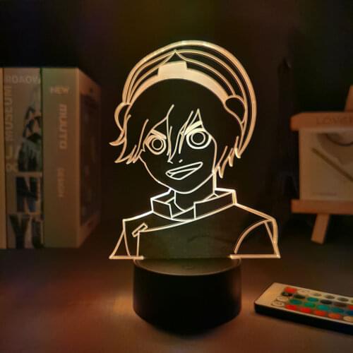 Anima LED Night Light Avatar The Last Airbender Toph Beifong Lamp for Home Decor Birthday Gift Touch Sensor Nightlight
