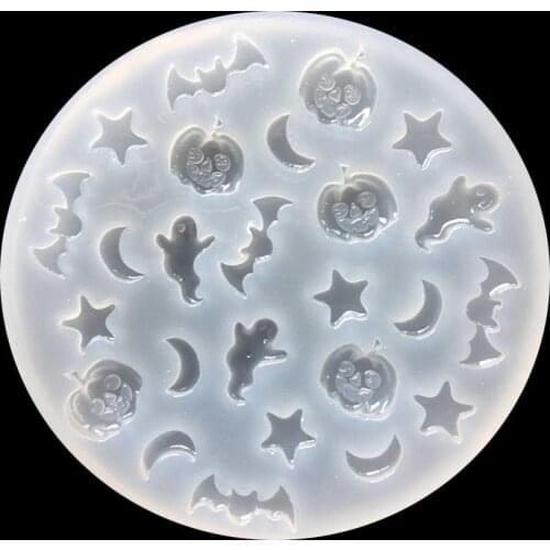 Pumpkin carriage Ghost moon pentagram Liquid silicone mold DIY resin jewelry mold resin molds for jewelry