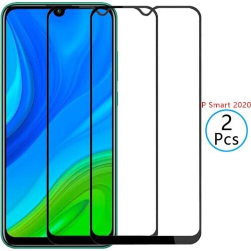 9d protective tempered glass for huawei p smart 2020 screen protector on psmart2020 psmart smar smat safety film huawey huwei 9h
