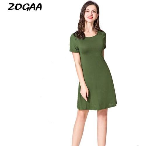 ZOGAA Short Sleeve Dresses