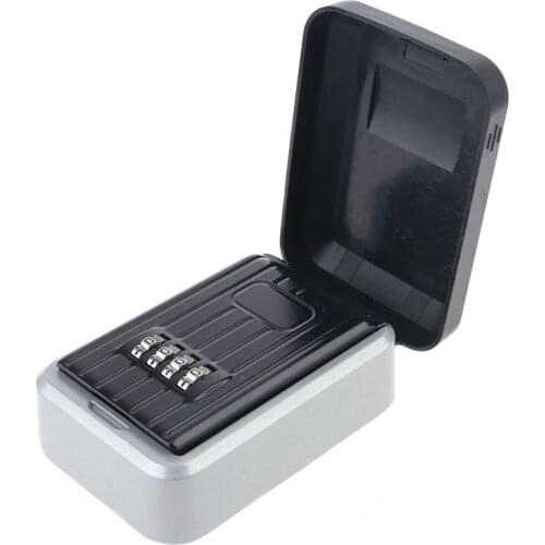 4 Digit Combination Resettable Code Key Safe Lock Storage Box Outdoor Password Security Waterproof Push Button Case Wholesales