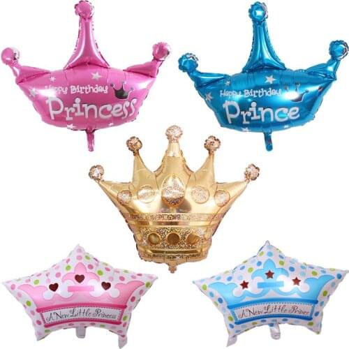 5pcs Mini Crown Dinosaur Aluminum Balloons Triceratops Tyrannosauru Dinosaur Theme Party Decoration Balloon Baby Shower Supplies