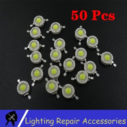 50pcs/lot 3W / 1W White / Warm White / Red / Green / Blue LED Lamp Beads 3W LED Lamps For Stage Lighting Led Par Light Chip