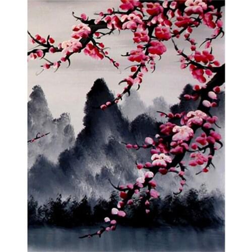 Canvas Size 5D Diy Diamond Painting Cross Stitch Kit Diamond Mosaic Embroidery "Landscape" Painting Square/Round Drill Gift