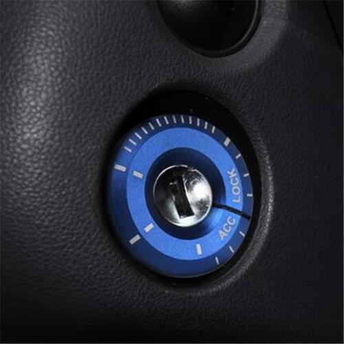 Car styling Ignition circle keyhole decoration stickers switch ring case For volkswagen for AUDI A1 A3 A4 TT for skoda for seat