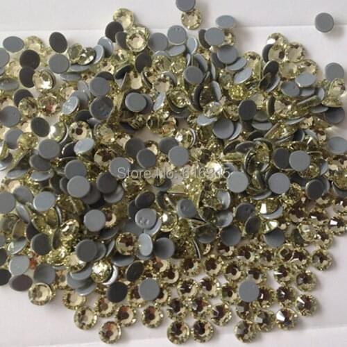 Free shipping !!!! SS10 Jonquil Hot fix rhinestone with 1440pcs each pack for bridal wedding shoes