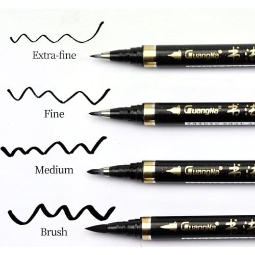 Guangna Beautiful Calligraphy Pen Soft Head Addable Ink Brush/Medium/Fine/Extra-fine Practice Pen Wedding Banquet Signature Pen