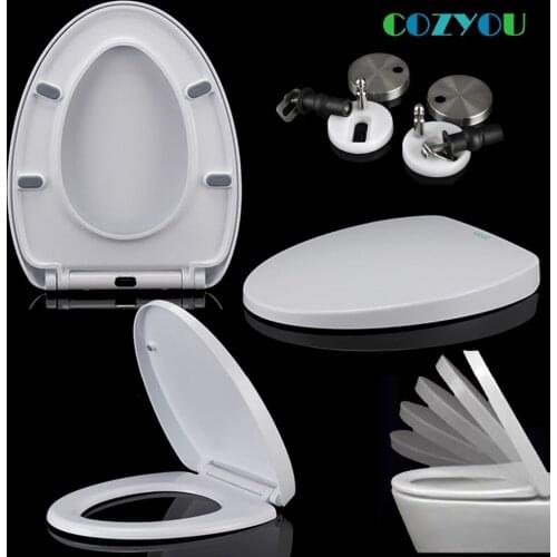 UF Ceramic texture Toilet seat V shape Urea formaldehyde material Slow closed One-click removal COZYOU GBF17264SV