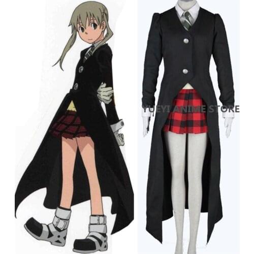 Anime Soul Eater Cosplay MAKA ALBARN Cosplay Costume customized any size