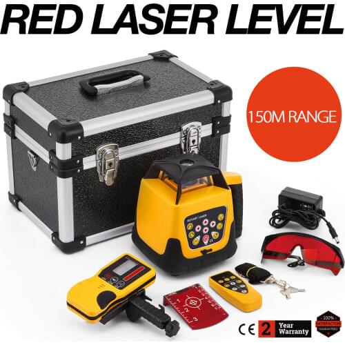 Free shipping Red Rotary Laser Level Self-leveling Automatic Construction Building Rotating