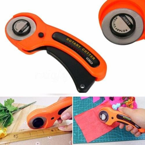 45mm Circular Rotary Blade Patchwork Fabric Cloth Cutter Leather Craft Hand Knife Roller Knife Cutter Sewing Tools