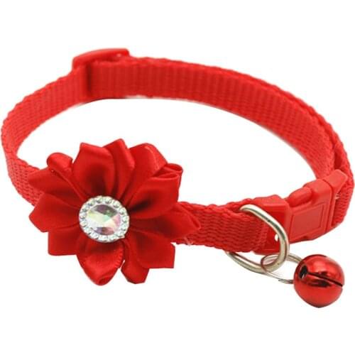 Nylon Flowers Pet Dog Necklace Dog Collar Pet Accessory Pet Supply For Small Medium Dog Puppy Pet Dogs Products Wholesale