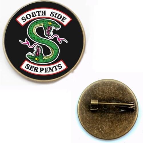 NEWArrival Riverdale Vintage Brooch Jewelry Glass Dome Bronze Handmade Brooch Gift Pendant Ladies Clothing Accessories Souvenirs