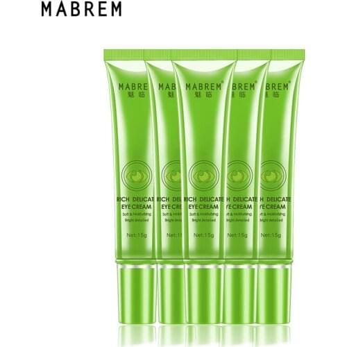 MABREM Eye Serum Anti-Wrinkle Eye Cream Remover Dark Circle Eye Cream Against Puffiness Anti Aging Moisturizing Whitening 5Psc