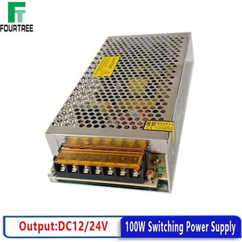 Switching Power Supply Light Transformer 100W AC 110V 220V To DC 12V/8.5A 24V/4.5A Power Supply Source Adapter S-100-12 S-100-24