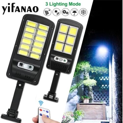 Super Bright Solar Street Lights IR Motion Sensor Security Wall Light 240LED 8000LM Outdoor Solar Lighting for Garden Patio Path