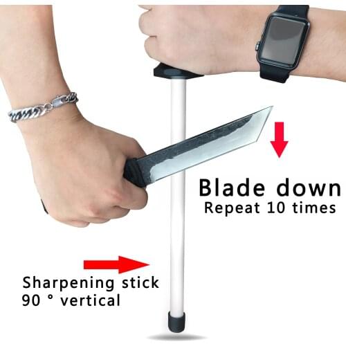 Musats 8"Sharpening Ceramic Rod knife sharpener with ABS Handle Honing Knife Sharpener for Knives Sharpening steel kitchen tools