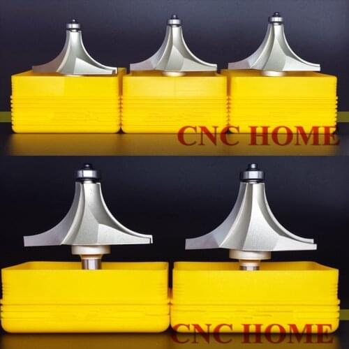 Corner Round Bit with Bearing Tungsten Carbide CNC Router Bit for woodworking 1/4" 1/2" Shank Arden Inch Size