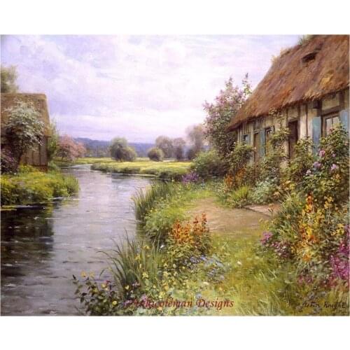 Needlework for embroidery DIY French DMC High Quality - Counted Cross Stitch Kits 14 ct Oil painting - A Bend in the River