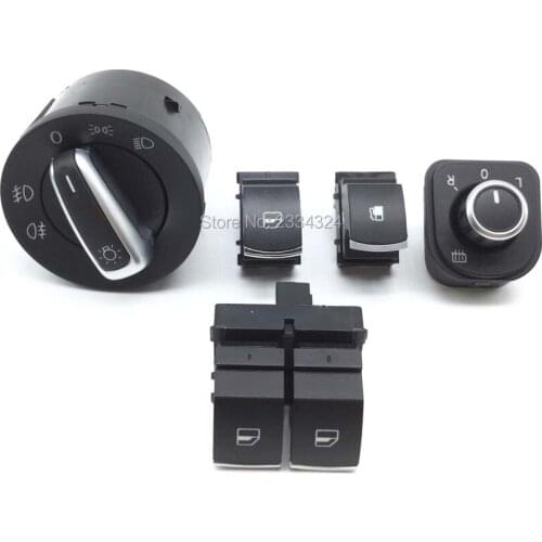 Window Mirror Headlight Fuel Tank Switch For VW Passat Golf GTI Rabbit Tiguan 5K3959857,1KD959833,5ND 941 431A,5ND 959 565B