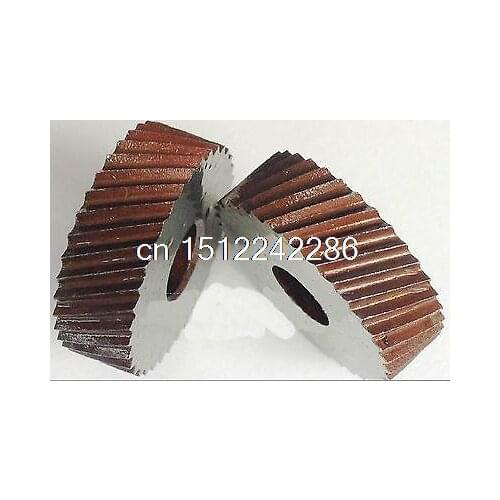 2PCS 2.0mm Pitch 8mm(ID)*28mm(OD)*8mm(H) Diagonal Wheel Knurling Linear