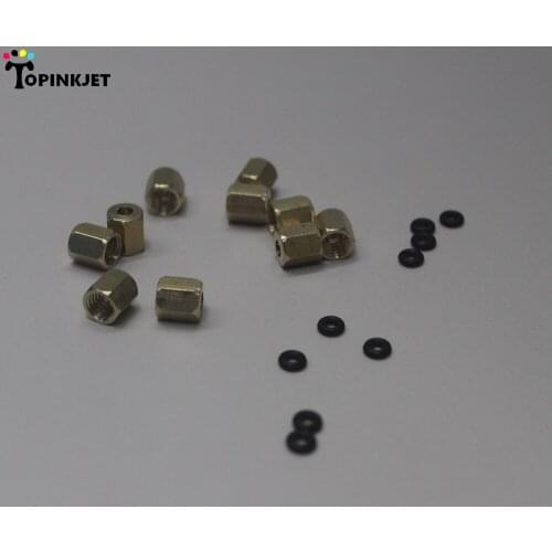 20 pcs DX4 dx5 head damper screw small Copper Screw Stud Fasten on Damper DX4 with Ink Tube O ring