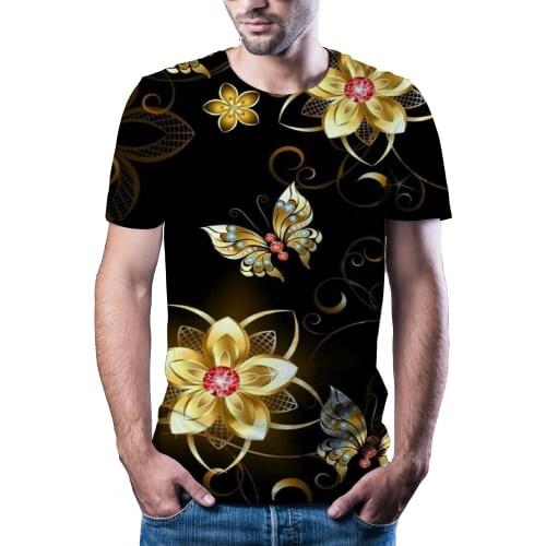 2021 Hottest Series Printing 3D T-shirt Round Neck Short Sleeve Womens Flower Grass T-shirt Mens Casual T-shirt Top Xxs 6xl