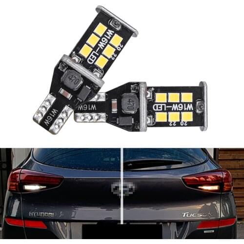 2x 921 912 T15 W16W Xenon White 15-SMD LED Lights Bulbs Back Up Reverse Rear Lamp Hyundai Tucson IX35 Avante Elantra Lantra I30