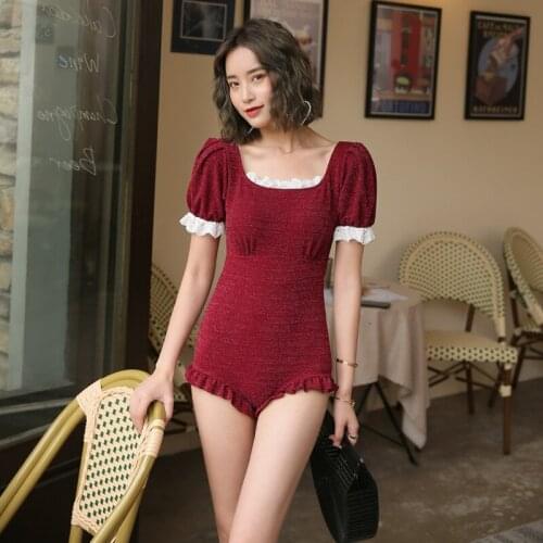 One Piece Swimsuit Swimwear Ladies Rashguard Female Push Up Swimming Costume Women One-Piece Swimsuits Biquini Infantil Korea