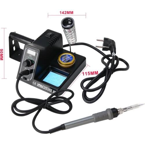 1 Set Adjustable Temperature Digital Soldering Station 220V 60W Welding Iron Tip Welder Kit