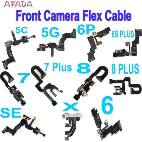 Front Camera For iPhone 7 7Plus 8 Plus 8Plus X XR XS MAX SE 11 11pro 11 pro max Front Facing Camera Sensor Flex Cable Repair