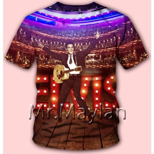 The King Elvis Presley 3D Printed Tee T shirt Men/women Rock Streetwear Tshirt Man Modis Clothes poleras hombre Hiphop Tops SW43