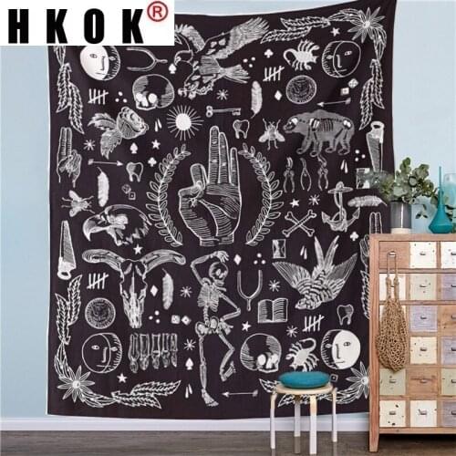 HKOK Natural And People Tapestry Wall Rugs Wall Hanging Fabric Mural Background Cloth Towel Beach Fabric Blanket Dorm Home Decor