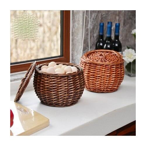 Rattan Storage Basket Wicker Shopping Basket Bamboo Egg Basket And Fruit Basket