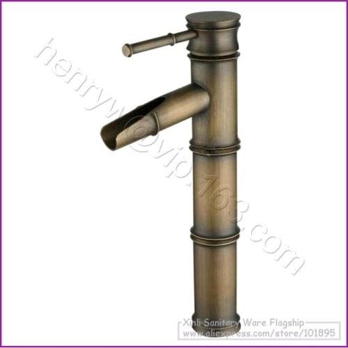 L15028 - Luxury Deck Mounted Bronze Finish Brass Material Hot & Cold Water Basin Mixer