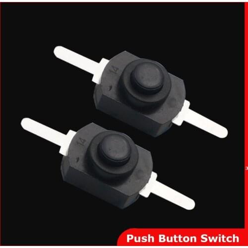 EClyxun 50pcs DC 30V 1A Black On Off Mini Push Button Switch for Electric Torch