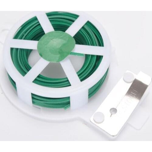 Reusable Garden Coated Twist Wire String Tie Plant Support Plastic Strap Cables Shell Package Fasteners for Home